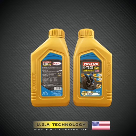 DẦU ĐỘNG CƠ XE GẮN MÁY VECTOR HI-TECH, API: SL, JASO: MA-2, 15W-40