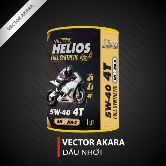 DẦU ĐỘNG CƠ 4T VECTOR HELIOS Full Synthetic 5W40