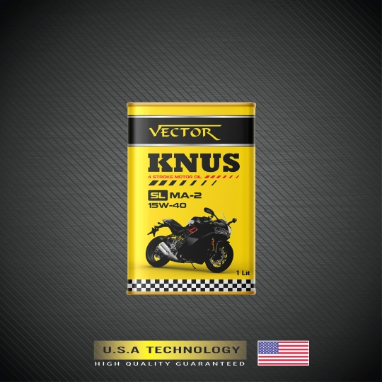 DẦU ĐỘNG CƠ XE GẮN MÁY VECTOR KNUS, API: SL, JASO: MA-2, 15W-40